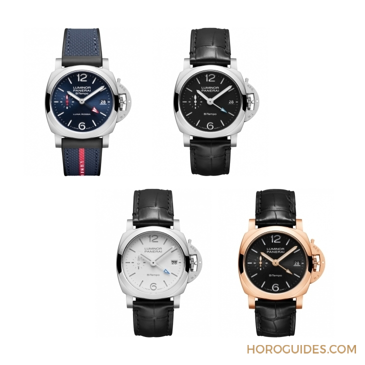 以Goldtech貴金屬材質(zhì)入作！ 沛納海Luminor Quaranta BiTempo腕表再添一延伸新作PAM01641-復(fù)刻表