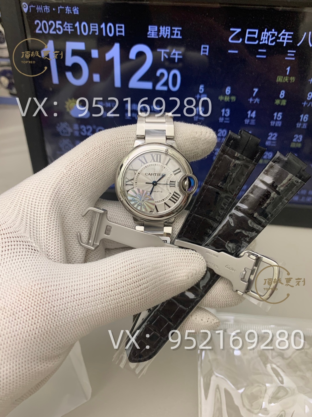 AF廠卡地亞33mm女士藍(lán)氣球怎么樣，076一檔機(jī)芯！-復(fù)刻表